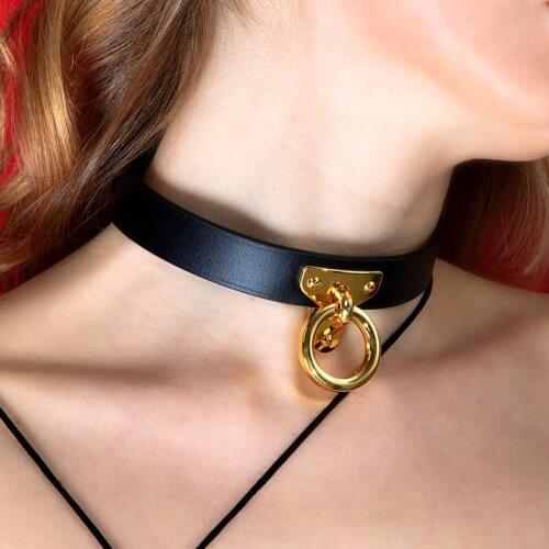 Sexy Toy Cow Leather Collar Female Traction Dog Slave Male Training Collar Training Adult Products