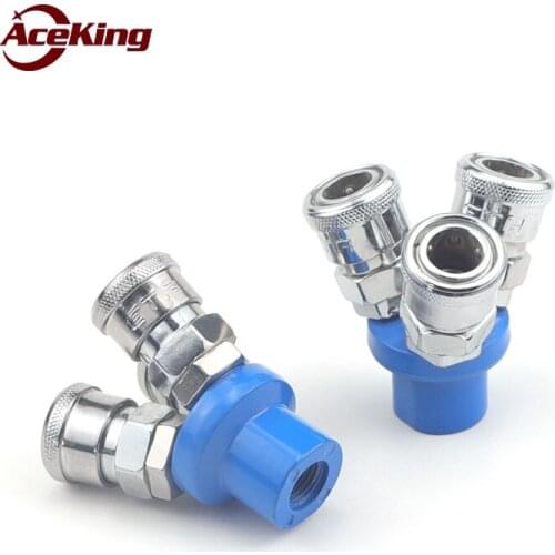 Pneumatic C type self-locking fast joint air pipe circular three way two way claw tool air pump air compressor fast plug PSP2340