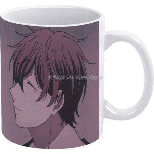 Given White Mug Coffee Mug Afternoon Tea Christmas Cups Ceramic Mug 330ml for Coffee Anime Given Sleeve Yaoi Manga Sees It Haruk