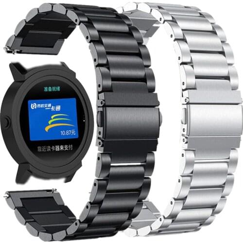 18MM 20MM 22MM Strap For Ticwatch Pro/E2/S2 Smart Watch Band Replace Stainless Steel Straps For TicWatch E Tic Watch 2 C2 Correa