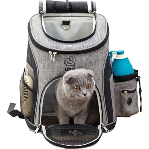 Cat Backpack Pet Carrier Bag Breathable Cat Travel Outdoor Shoulder Bag For Small Dogs Cats Portable Carrying Pet Supplies