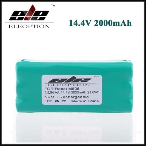 Eleoption 14.4 Volt 14.4V 2000mAh 2.0Ah Ni-MH High Quality Replacement Vacuum Battery for Libero Vacuum 0606004, M606