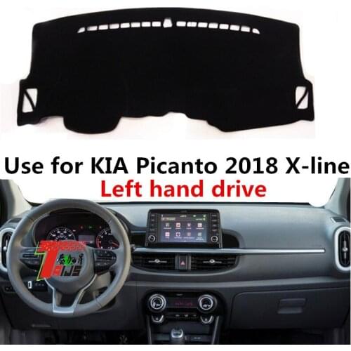 TAIJS Factory Casual Sport High Quality Polyester Fibre Car Dashboard Cover For KIA Picanto 2018 X-Line Left hand drive