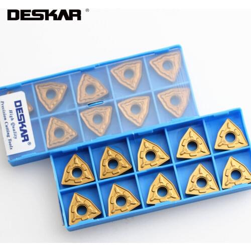 10PCS DESKAR WNMG080404 WNMG080408 WNMG080412 TM CQ HQ PR ZM CM PM MT LF9018 CNC Lathe Cutter Cutting Turning Tool Carbide Blade