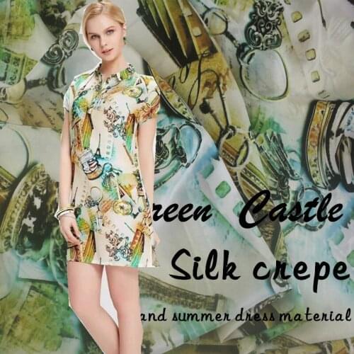 Heavy 100% Mulberry Pure Silk skirt Dress Summer Green B58