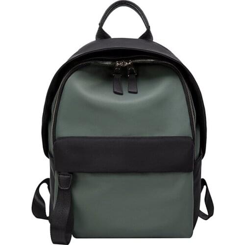 High quality leather backpack womens shoulder bag multifunctional travel rucksack student school bag retro backpack 2021 C1672