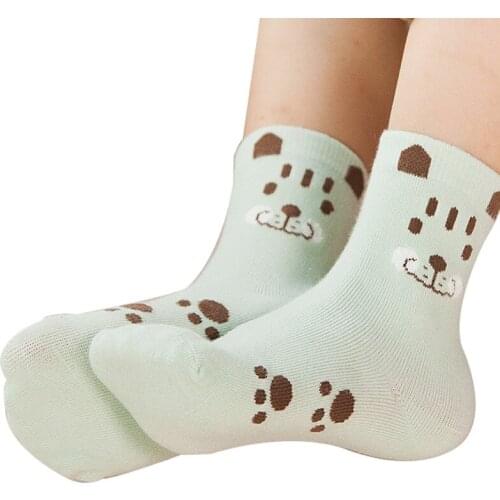 3 pairs Kids Socks Autumn Winter Cotton Cartoon Girls Socks 1-7 Year Chilren Boys Socks