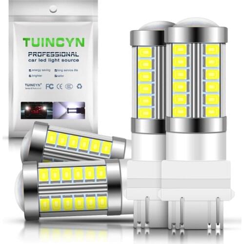 4/10pcs 3157 Car Light Source 5630 SMD 33 LEDs/bulb Led High Power T25 3157 Led Car Bulbs Brake White Lights Red Parking Amber