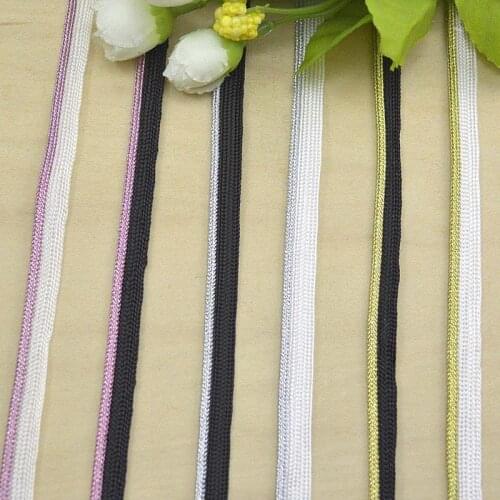 5Meters Black White Piping Lip Cord|Pillow Cushion Trim|Upholstery Edging Trim Sewing Supplies Gold Silver Pink Braided Ribbon