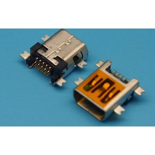 Free Shipping 10pcs MINI 10P USB Female Socket Jack MINI 10Pin USB Connector For Philips