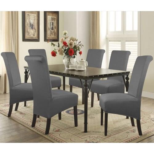 Dining Room Chair Cover Fabric Chair Cover High Backrest Living Room Chair Cover Kitchen Chair Cover Large Stretch Chair Cover