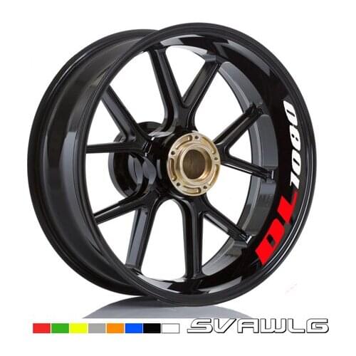 Motorcycle Styling Wheel Tire logo creative rim inner side decals Decorative sticker For suzuki dl1000 v strom DL1000