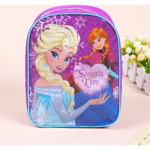 Disney children kindergarten Frozen Elsa backpack girl boy school bag cartoon bag boy Spiderman backpack