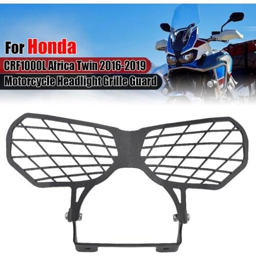 For Honda CRF1000L CRF 1000L CRF1000 L Africa Twin Motorcycle Headlight Grille Guard Head Light Protection Cover 2016 2017-2019