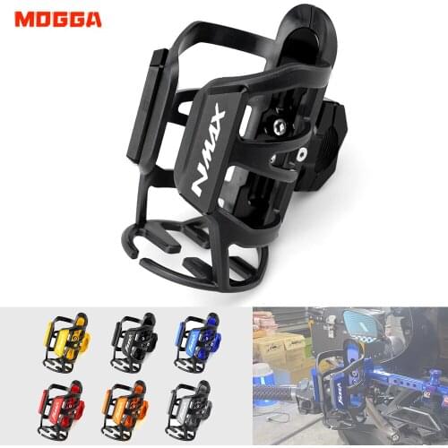 For YAMAHA NMAX125 NMAX 125 Motorcycle Accessories CNC Aluminum Beverage Water Bottle Drink Cup Holder Mount