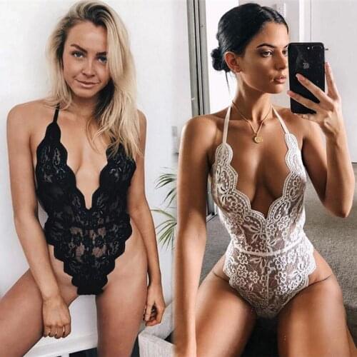 Sexy Lace Lingerie Sexy Hot Erotic Costumes Womens Transparent Sex Underwear Nightwear Female Temptation Sex Clothes Hot Bra