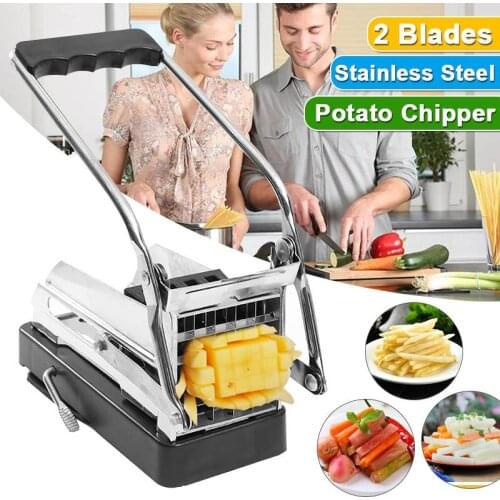 Non-slip Potato Cutting Machine Cutting French Fries Best Value Stainless Steel Home Use Potato Slicer Cucumber Kitchen Gadgets
