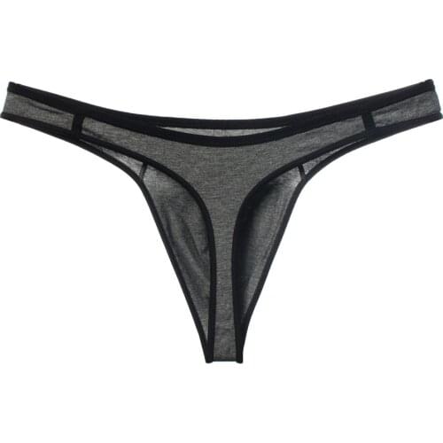 Mens Cotton Underwear T-Back G-String Briefs Sexy Breathable Tangas Thong Exotic Lingerie Fashion Breathless Thongs Male