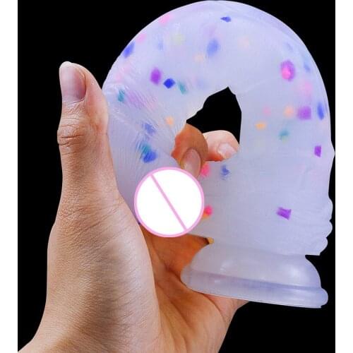 Soft Dildo for Women Realistic Adult Toys Soft Strapon Penis Large Dildo Bullet Colourful Sex Toys for Woman Sexules Toys