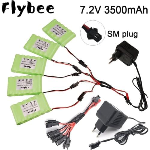 7.2V 3500mah 3000mah NI-MH Battery for Remote control electric toy boat car truck 7.2 V 2400mAh AA nimh Rechargeable Battery