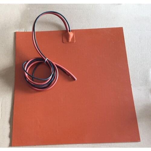 Niscaldatore del silicone con 3m adhesive 100k termistore for Baking cup (plate) machine heating film 200x200mm 24v 200w Warmin