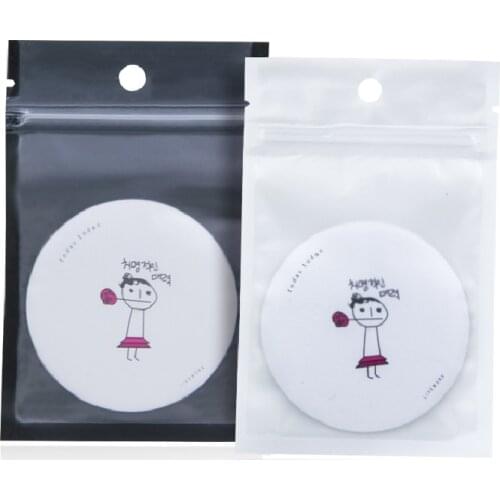 Wholesale 100-300pcs One Side Clear Black/White Plastic Ziplock Bag Translucent PE Hanging Packaging Bag USB Disk Data Wire Bag