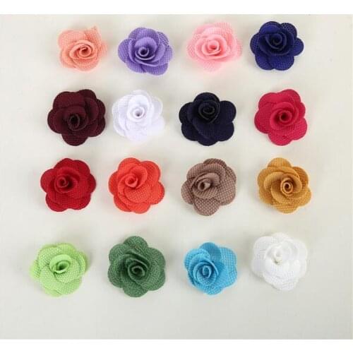 Wholesale Cheap 20Pcs/Lot Hand Made DIA 4Cm Cloth Rose Flower Wedding Artificial Flower Decoration DIY Accessoires