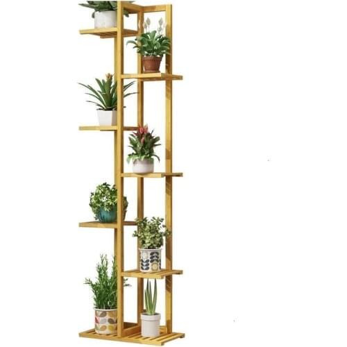 Madera Terraza Rack Indoor Plant Pot Balkon Living Room Varanda Saksi Standi Outdoor Dekoration Balcony Shelf Flower Stand