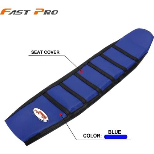 Pro Rib Ribbed Blue Gripper Soft Rubber Seat Cover For YAMAHA YZ250F YZ450F YZF 250 450 2006-2009 06 07 08 09 Motorcycle