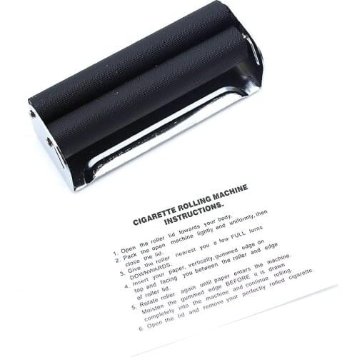 High quality New 1pc 70MM Manual Metal Rolling Machine Tobacco Roller Cigarette Maker For Paper