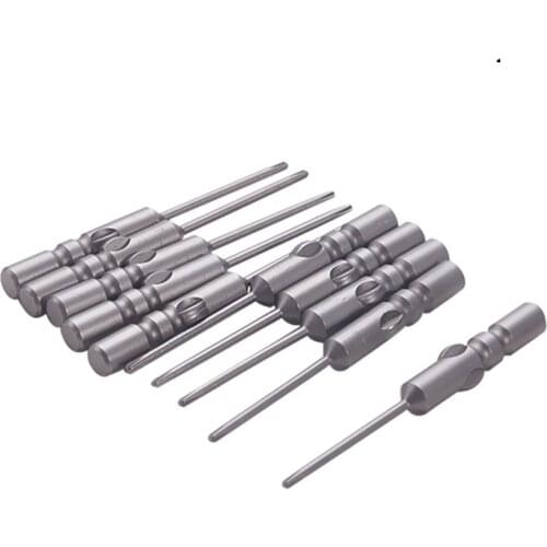 10pcs Phillips Screwdriver Bits 4mm Dia S2 Round Shank Magnetic Screw Driver 1.2PH00 2PH0 Power Tool Bit