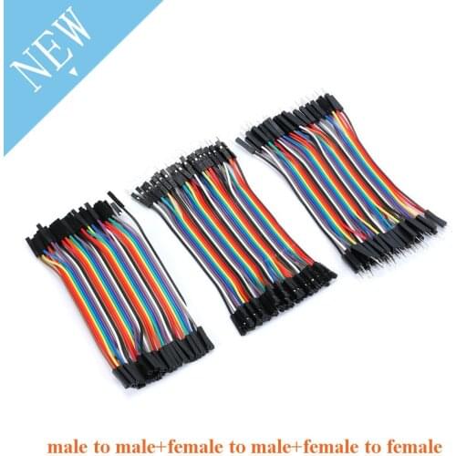 120pcs 40P 10cm male to male, female to male, and female to female wire cable connector breadboard jumper wires