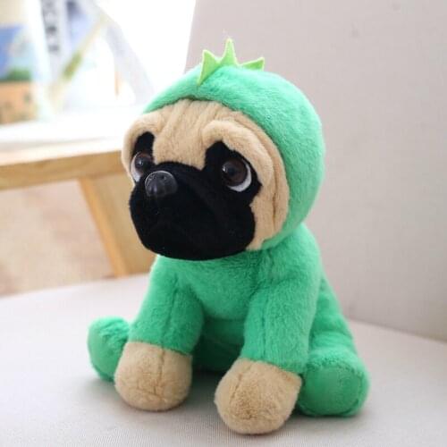 20cm Cute Simulation Shar Pei Dog Plush Toys Soft Stuffed Animal Plush Dog Dolls with Hat Kids Birthday Gift Home Decor Peluche