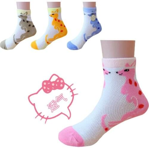 2016 summer candy color fox Pattern Mesh boys socks girls socks 10 pcs=5 pairs kids socks 0 -5 year children socks