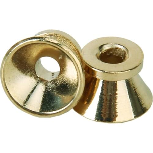 2pcs Gold Plated Strap Lock w/ Cushions Screws for Electric Acoustic Guitar Bass