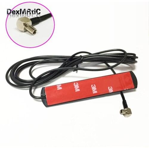 3G 4G LTE patch antenna 3dbi 3meters extension cable TS9 male right angle connector
