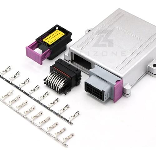 48 P ECU Housing Wire to Board PCB Car On-Board Controller Panel Circuit Board Connector With Aluminum Box HCCPHPE24BGYB90F
