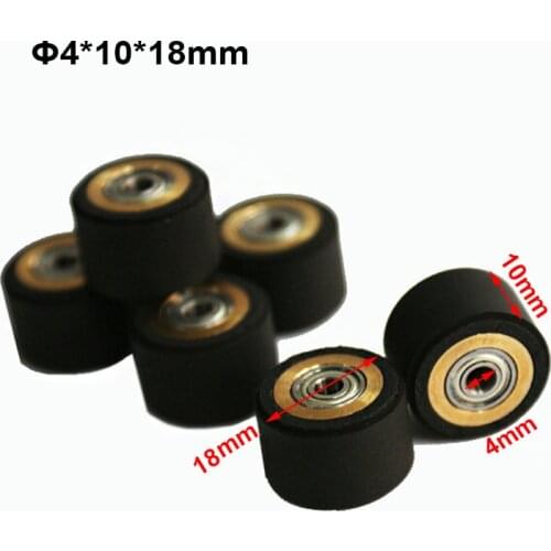 5pcs Pinch Roller Pressure Wheeel Roland Mimaki Vinyl Cutter Cutting Plotter inkjet Printer Parts 4x10x18mm Press Paper Wheels