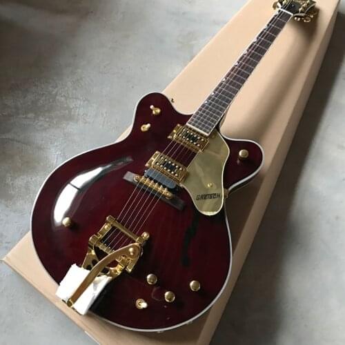 Free delivery, double convex surface, wine red electric guitar, Big tremolo ，rosewood fingerboard