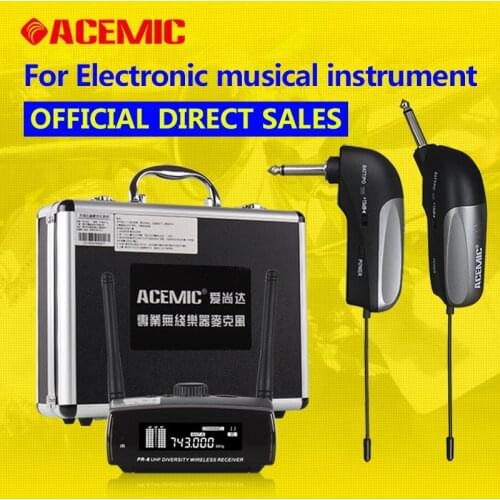 Wireless transmitter receiver system for electric guitar violin bass Aerophone Digital Wind Instrument wireless microphone