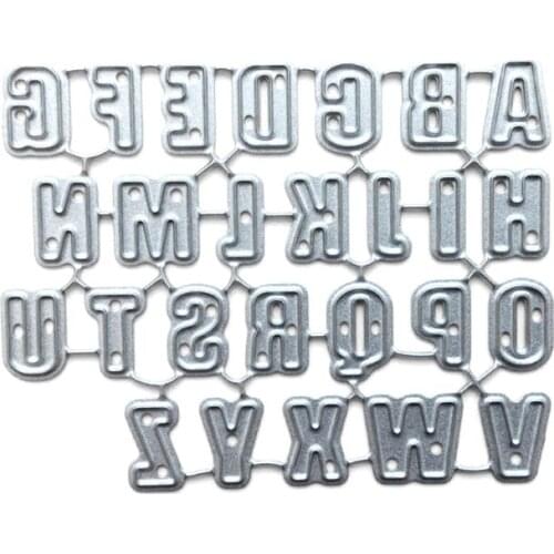 Alphabet Letter Metal Cutting Dies Stencil Scrapbooking DIY Album Stamp Paper Card Embossing Decor Craft