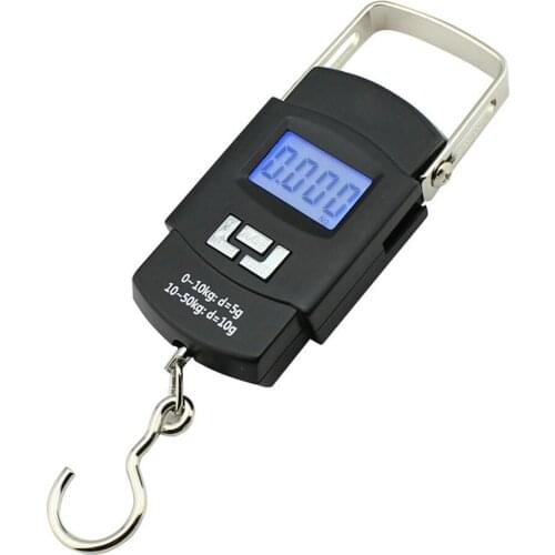 50kg/110lb Digital Electronic Luggage Scale Portable Suitcase Scale Stretch handle Travel Bag Weighting Hook Hanging