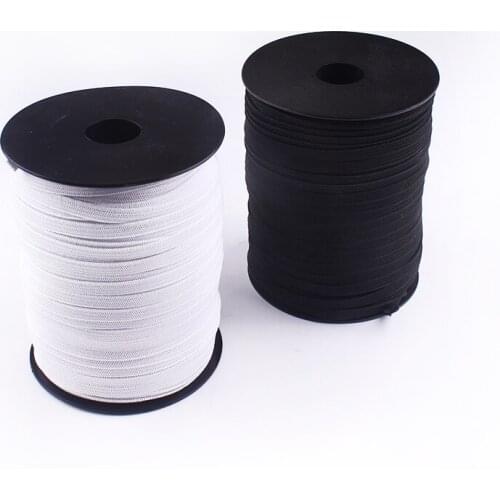 5 Meters 3mm/6mm Elastic Bands White and Black Polyester Elastic Ribbon Elastic Bands for Clothes Garment Sewing Accessories DIY