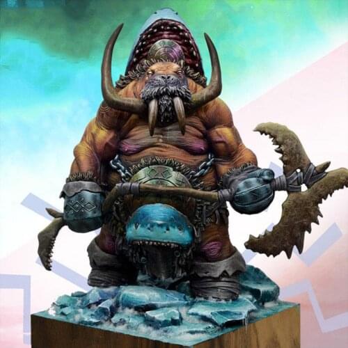 Resin Figure 1/24 ancient man warrior stand Model Unassambled Unpainted Figure Building Kit