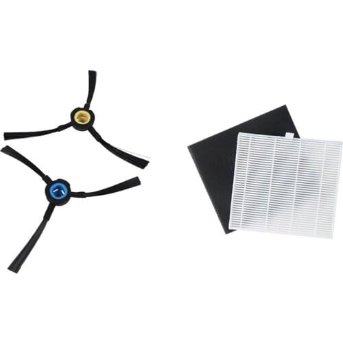 1Pc Filter Screen Replacement Accessories for Ilife V8 V8S X750 X800 X785 V80 with 1 Pair Side Brush Kit