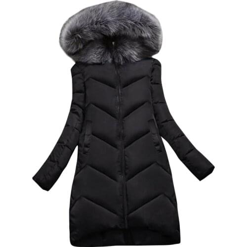Fashion Winter Jacket Women Detachable Big Fur Hooded Thick Down Parkas Female Jacket Coat Slim Warm Winter Outwear 2021 New