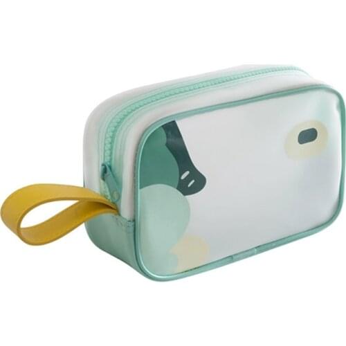 M17D TPU Cosmetic Bag Portable Travel Handbag Case Waterproof Storage Toiletry Pouch Makeup Organizer