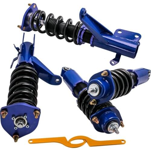 4pcs Adj. Height Shock Absorbers Suspenion Coilover Set For Honda Civic EM2 2001-2005