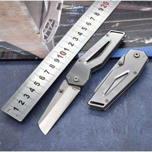 Sharp outdoor rescue high hardness folding knife camping hunting tactics self defense Mini household fruit knife