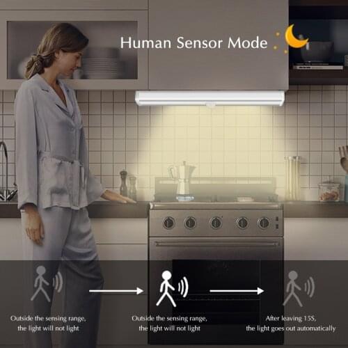 Rechargeable Night Light with Motion Sensor 10 LEDs Under Cabinet Light Night Lamp Kitchen Bedroom Stairs Corridor Stairs Light